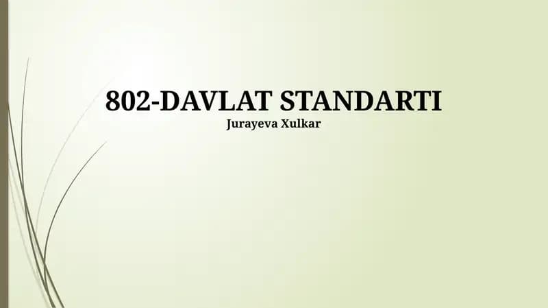 802-Davlat Standarti