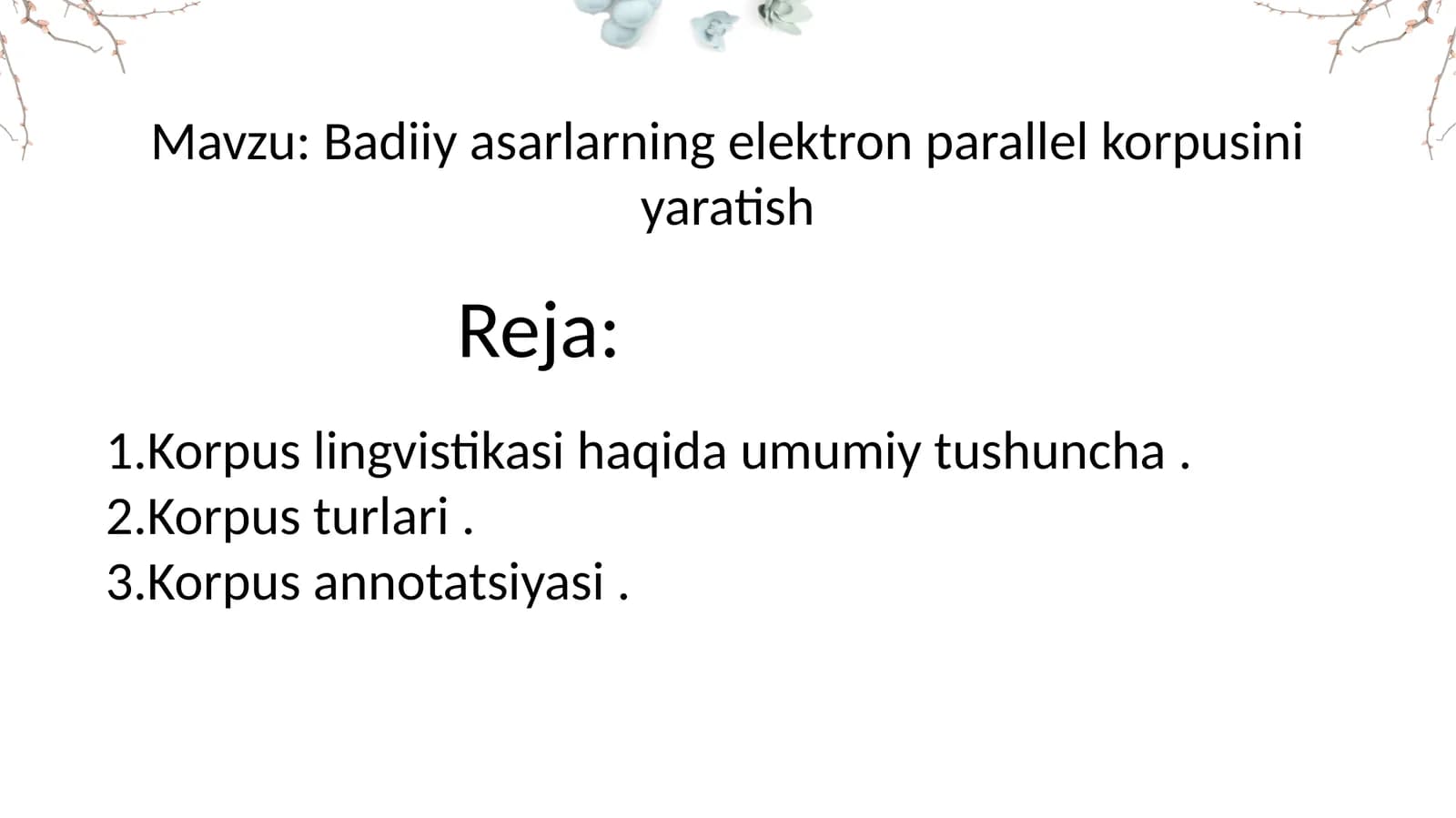 Badiiy asarlarning elektron parallel korpusini yaratish