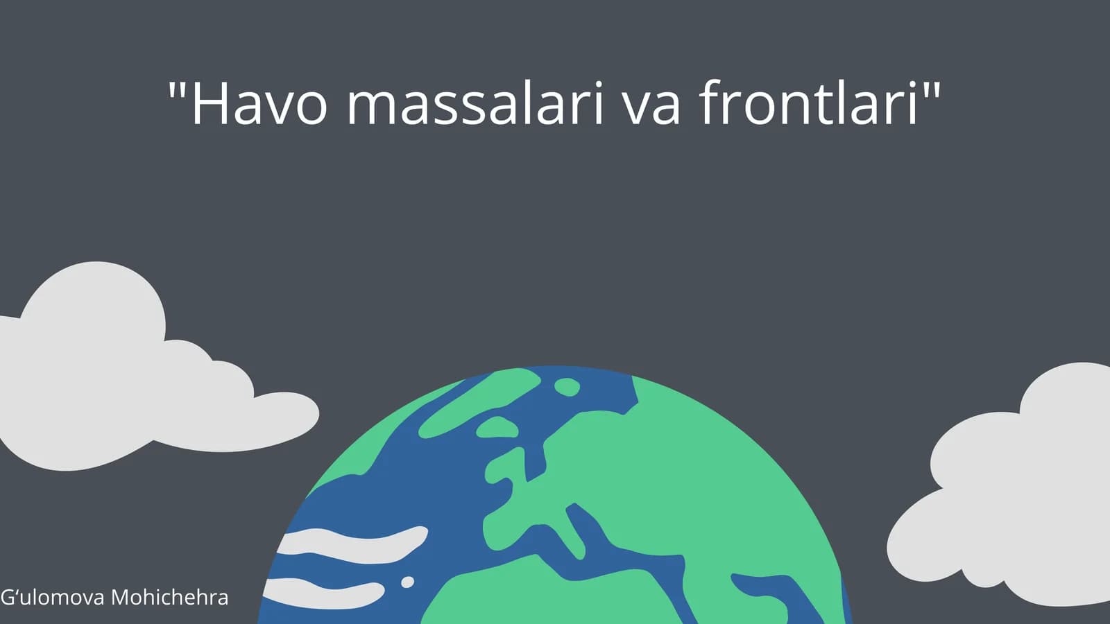 Havo massalari va frontlari