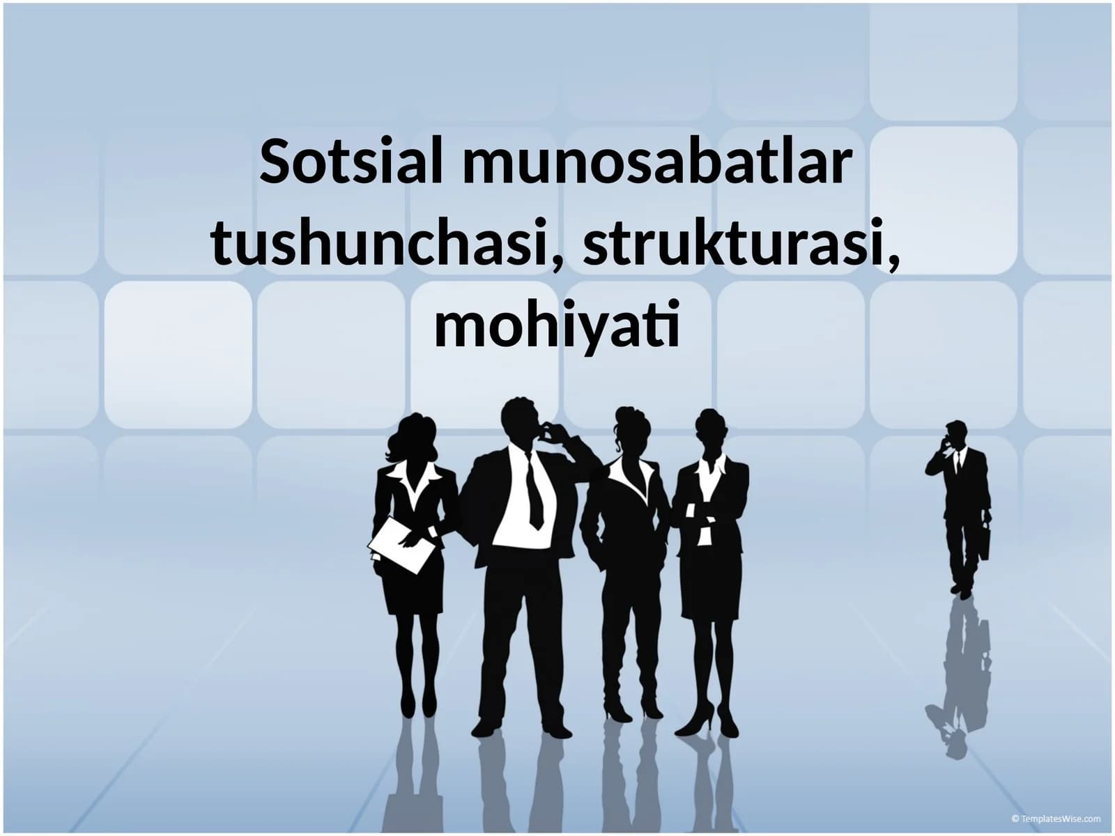 Sotsial munosabatlar tushunchasi, strukturasi, mohiyati