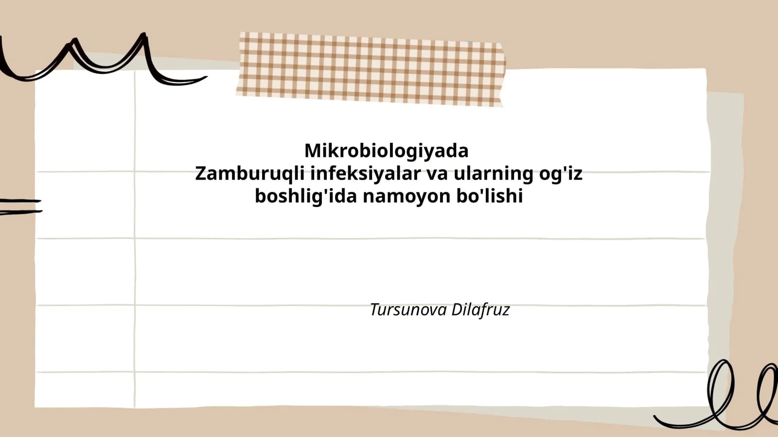 Mikrobiologiyada Zamburuqli Infeksiyalar va Ular