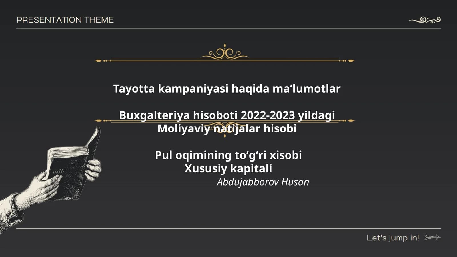 Buxgalteriya hisoboti 2022-2023 yildagi