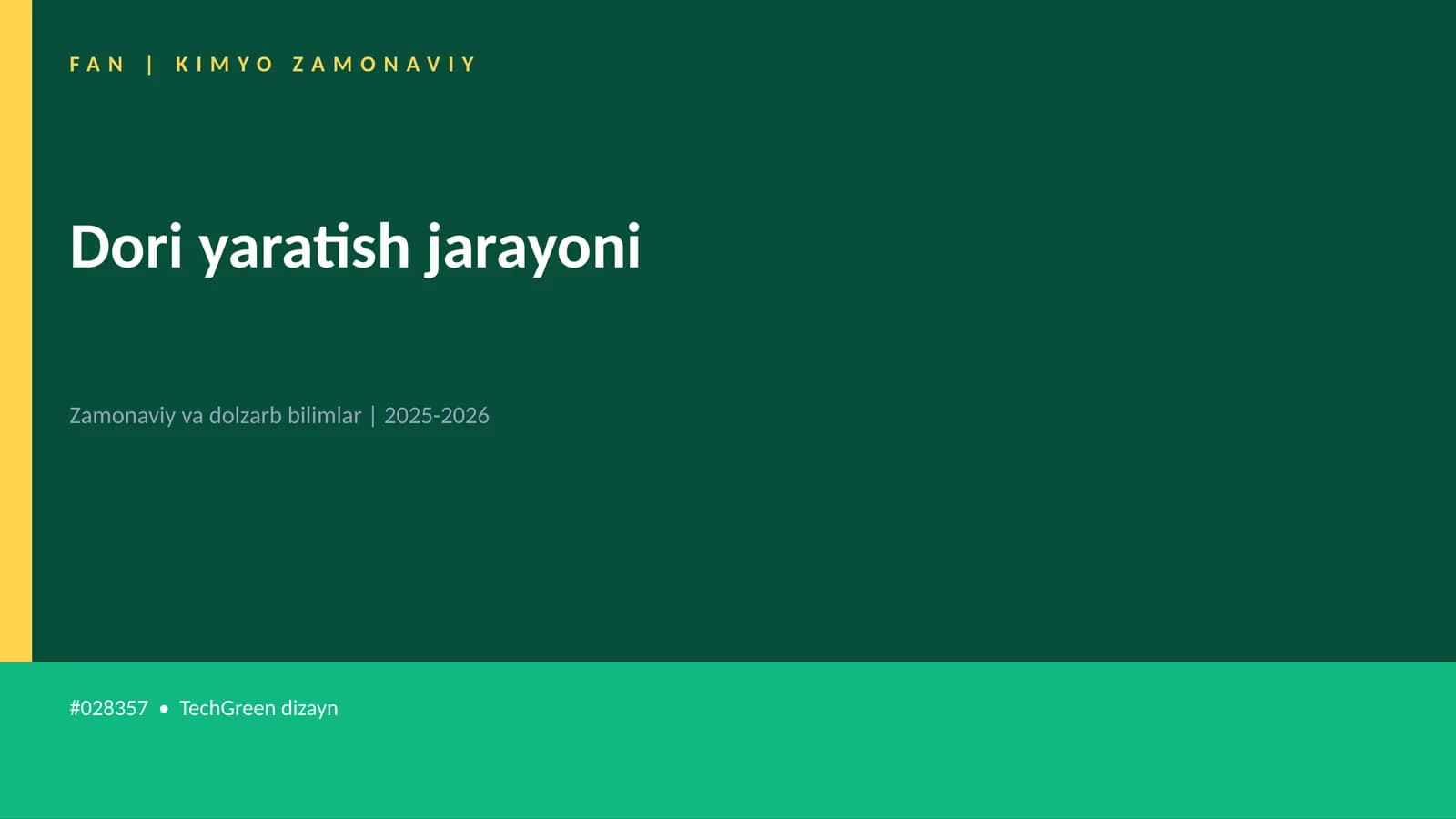 Dori yaratish jarayoni