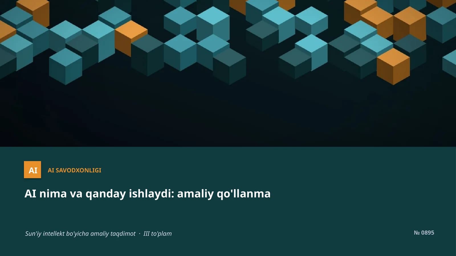 AI SAVODXONLIGI