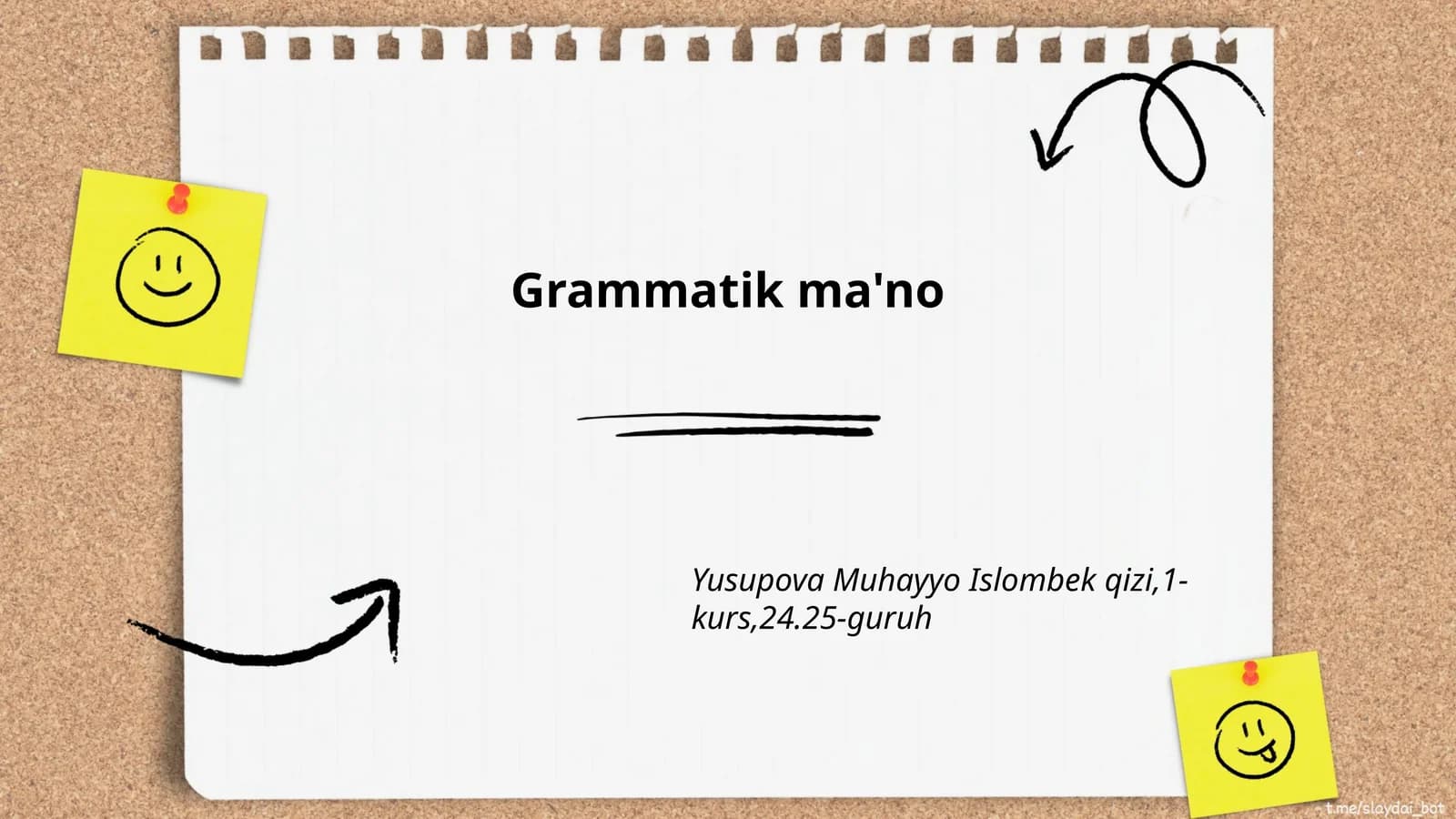 Grammatik ma'no