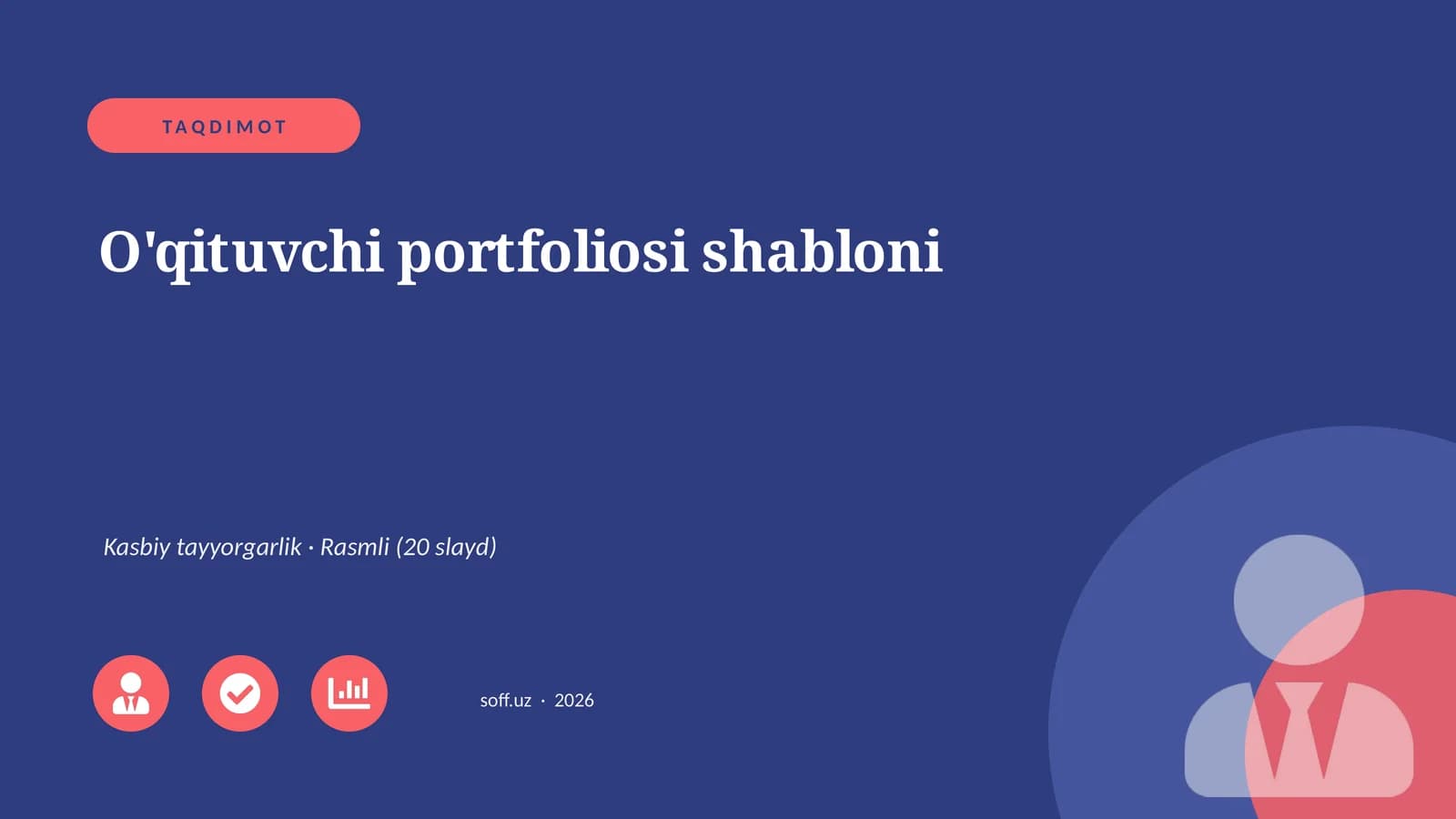 O'qituvchi portfoliosi shabloni