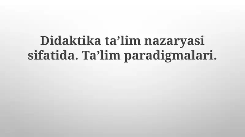 Kognitiv paradigma