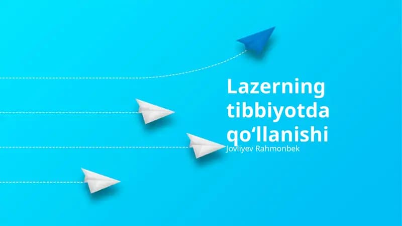 Lazerning tibbiyotda qoʻllanishi