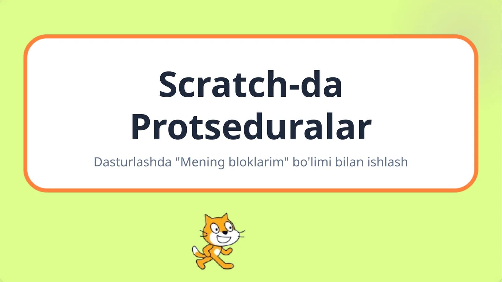 Scratchda protseduralar
