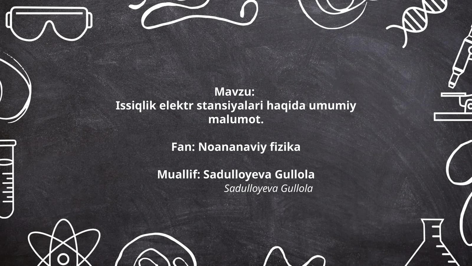 Issiqlik elektr stansiyalari haqida umumiy malumot