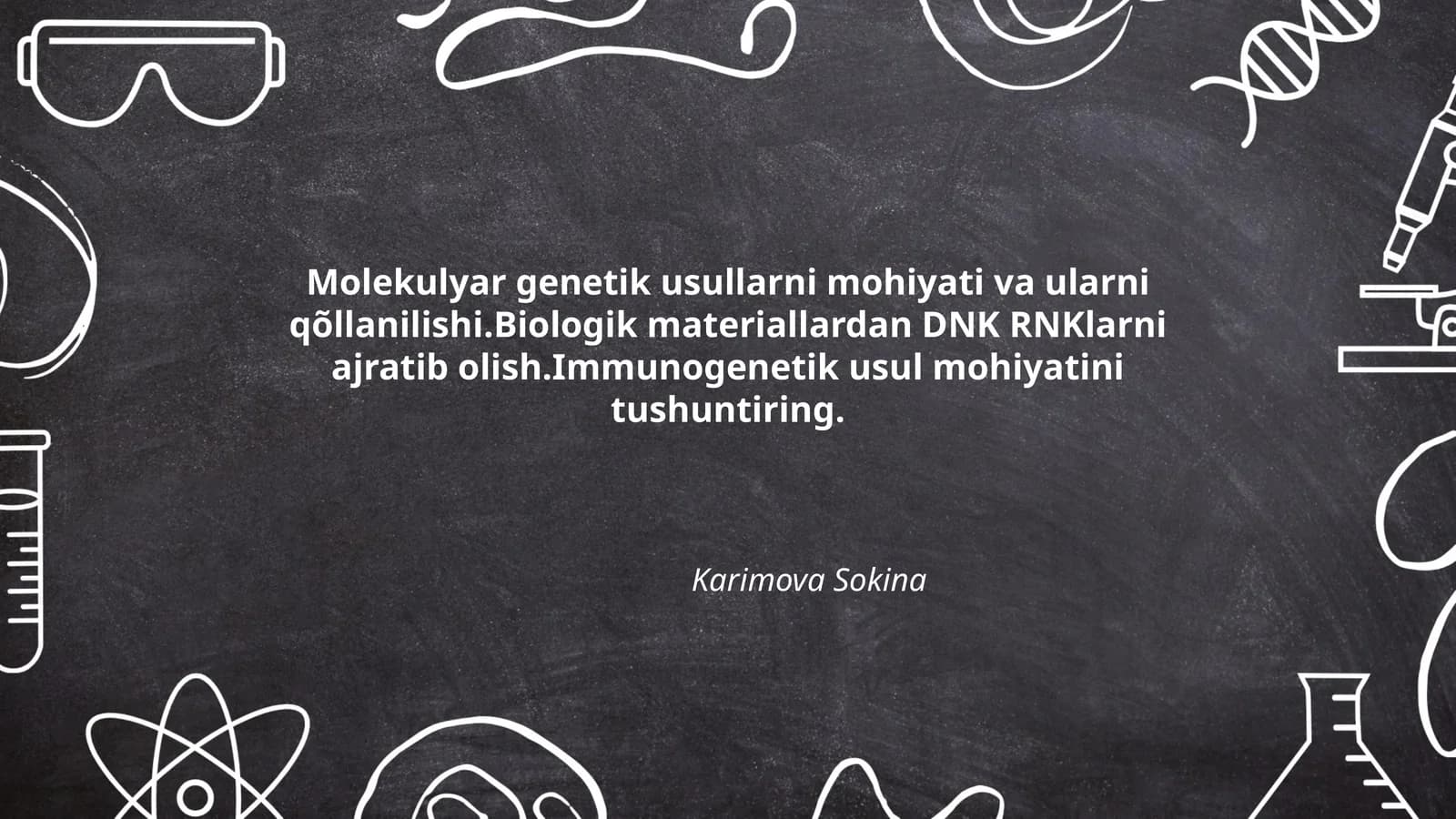 Molekulyar genetik usullar
