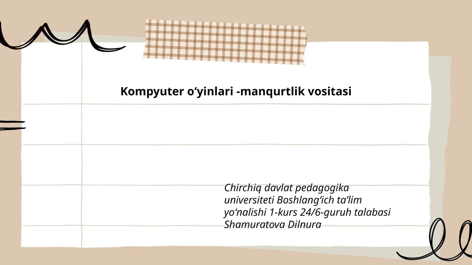 Kompyuter oʻyinlari -manqurtlik vositasi