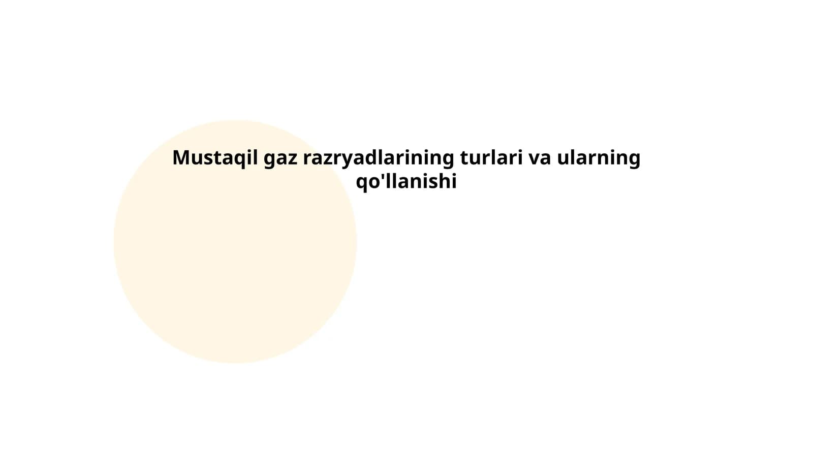 Mustaqil gaz razryadlarining turlari va ularning qo'llanishi