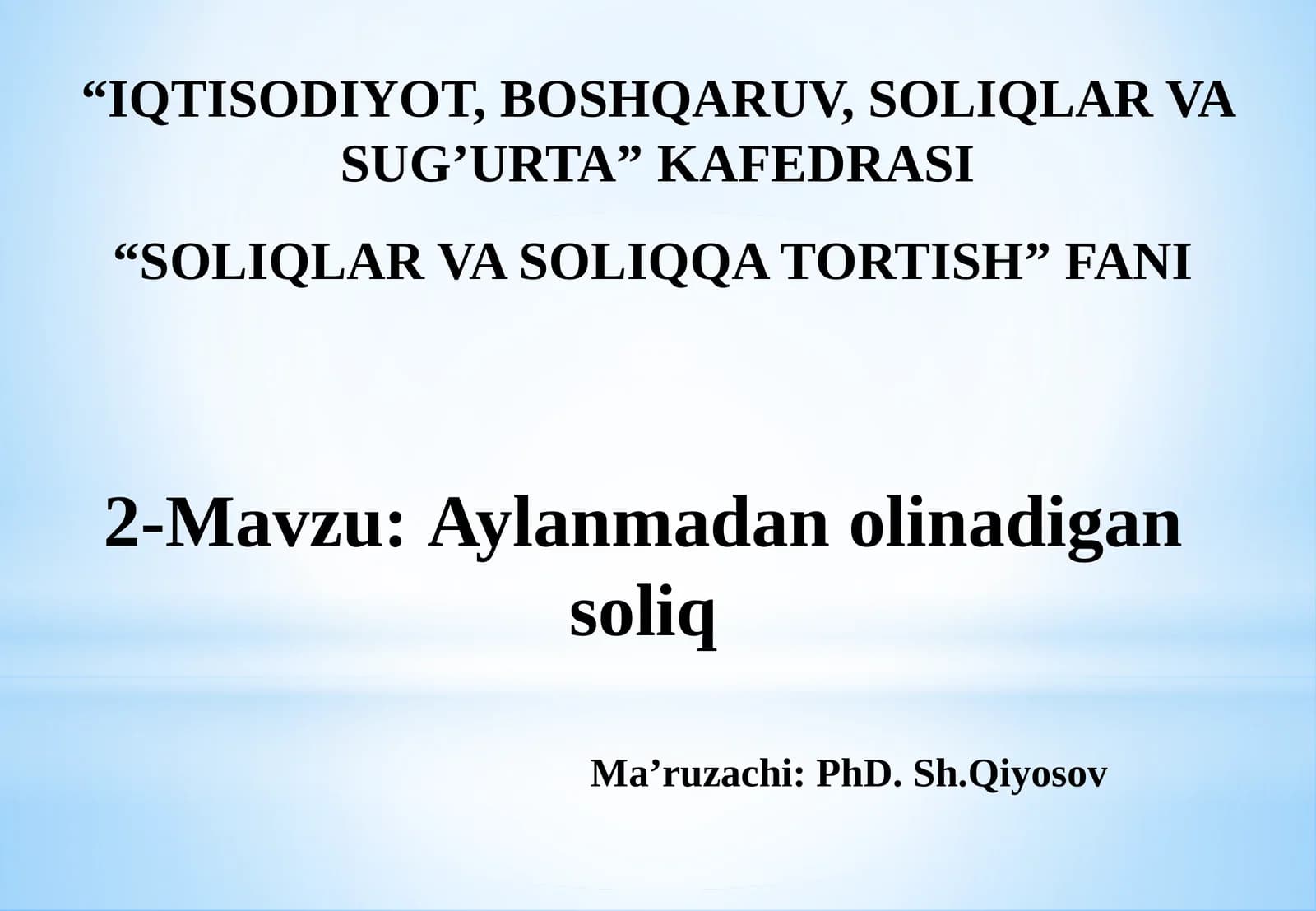 Aylanmadan olinadigan soliq