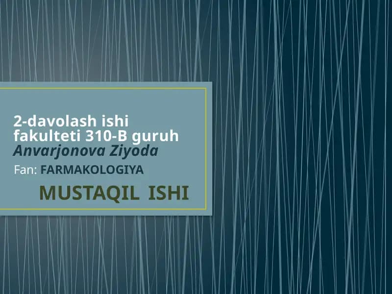 Dorivositalarininazoratqilishdafoydalaniladiganme’yoriyhujjatlar.Dorivositalarining.Davlatreestri
