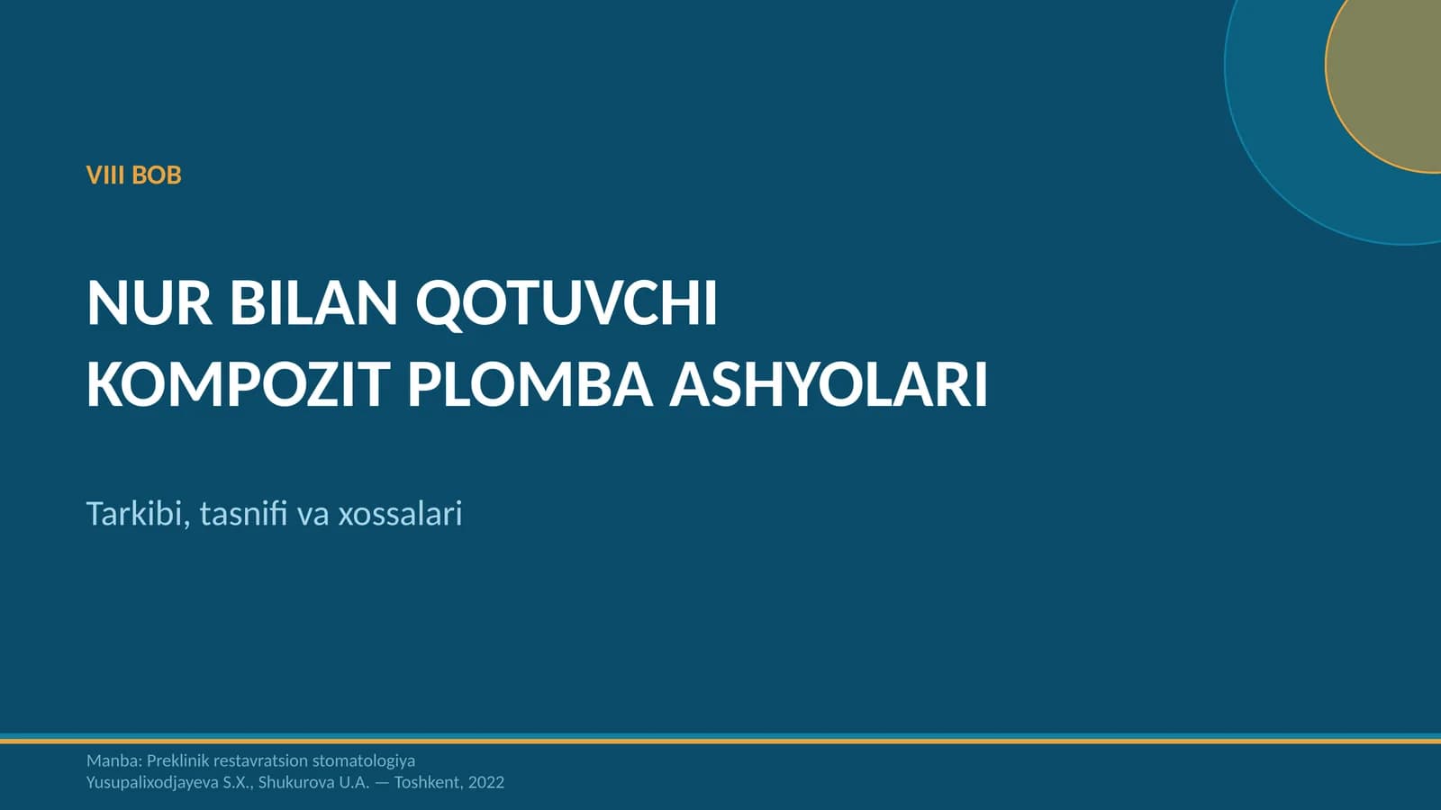 KOMPOZIT PLOMBA ASHYOLARI