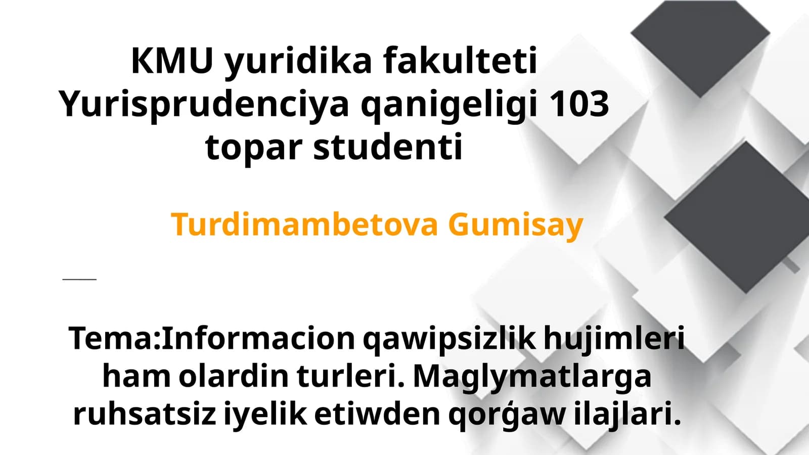 Informaciya qawipsizligi
