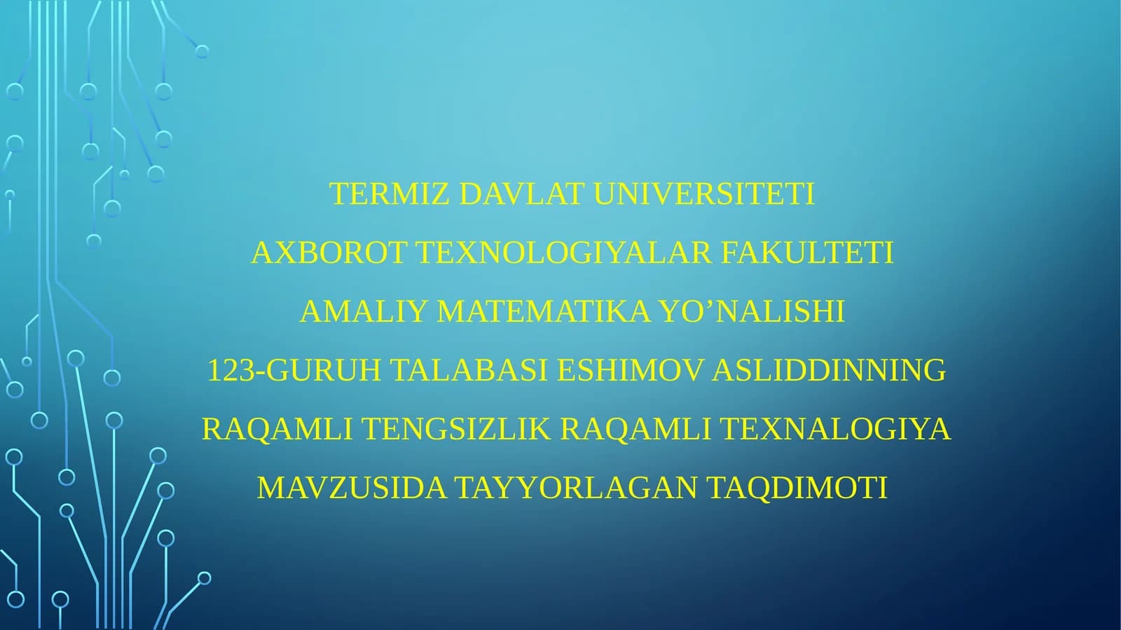 Raqamli tengsizlik va raqamli texnologiyalar