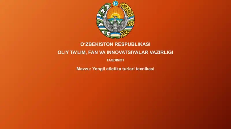 Yengilatletika turlari texnikasi