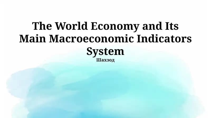 Key Macroeconomic Indicators: A Deep Dive