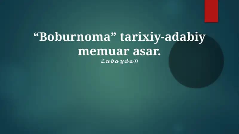 Boburnoma
