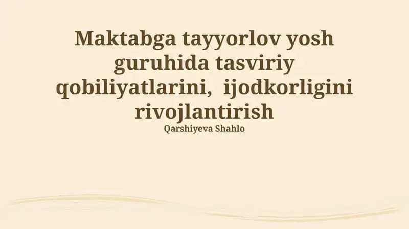 Fazoda yo'nalish va makonda joylashuvni tushunish