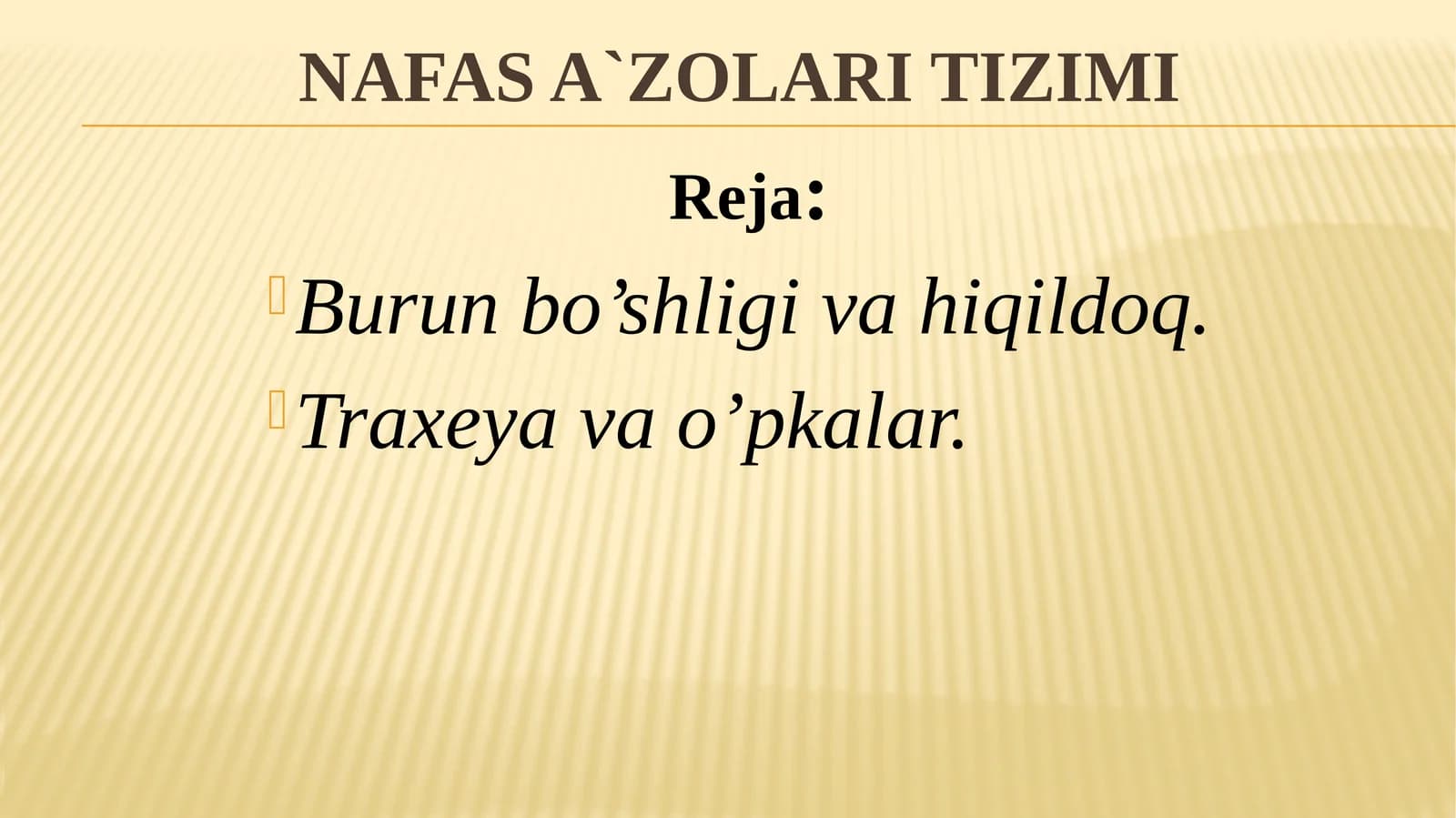 NAfas A`zolari Tizimi