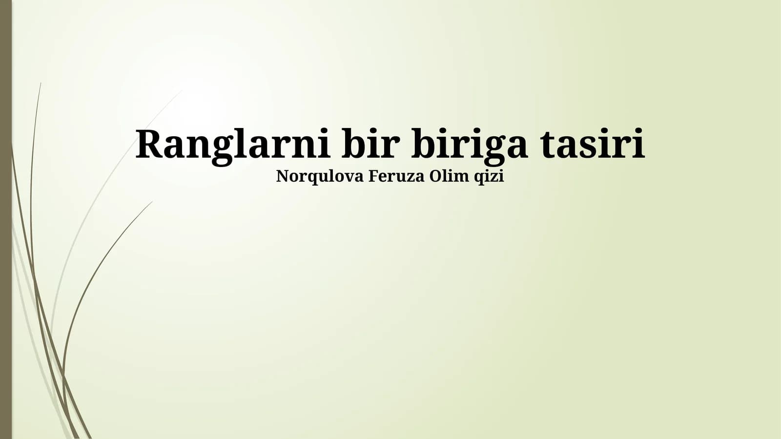 Ranglar psixologiyasi