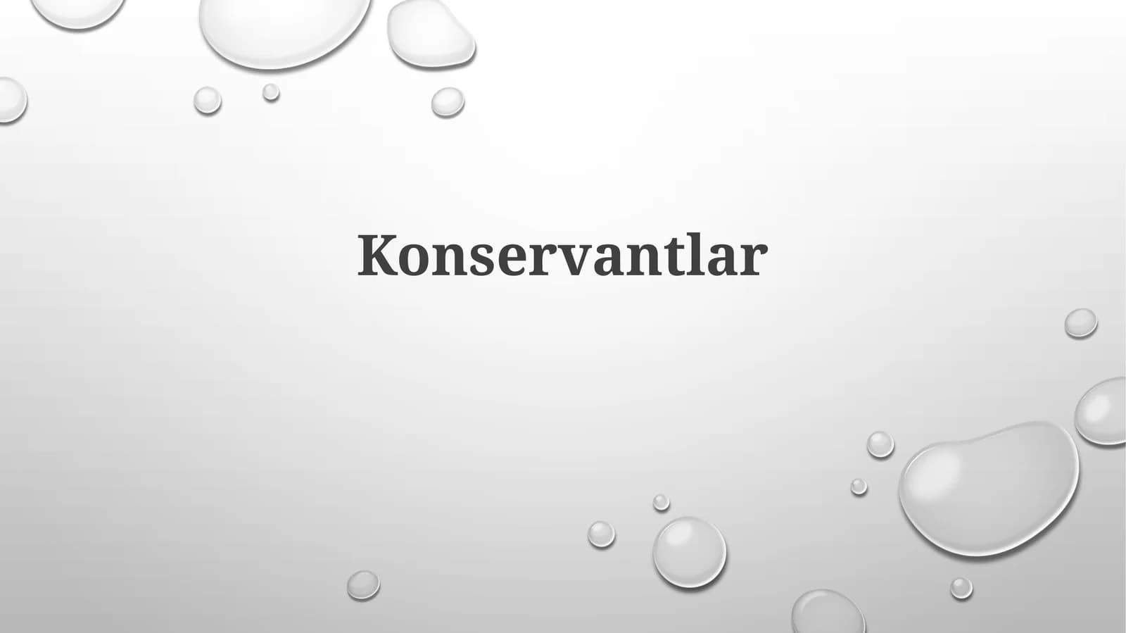 Konservantlar - Ta'rif, Turlari va Ta'sir Mexanizmlari