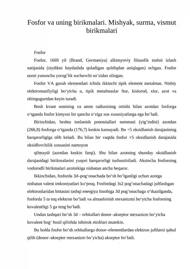 Fosfor