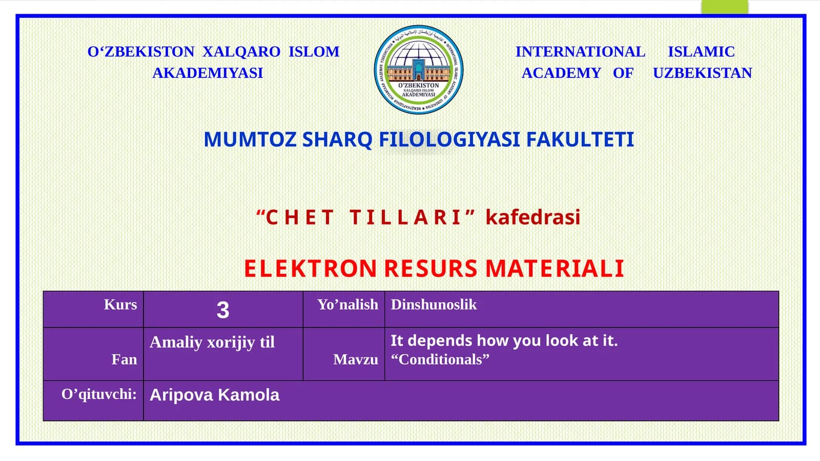 ELEKTRON RESURS MATERIALI