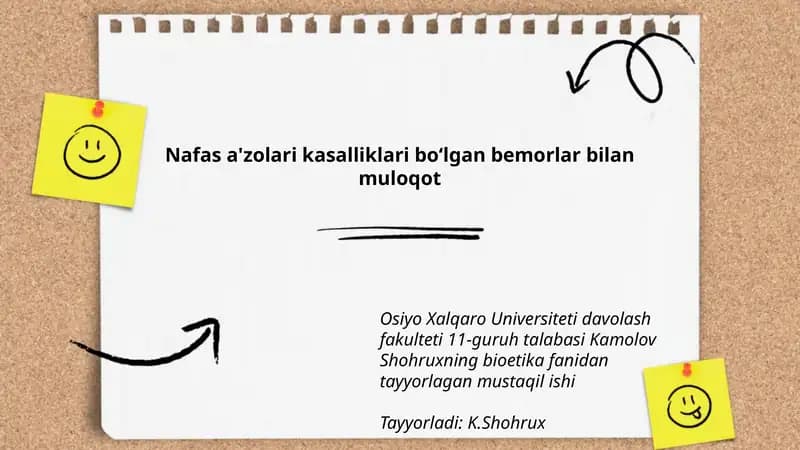 Bioetika fanidan muloqot