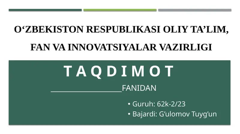 Depozit operatsiyalari hisobi