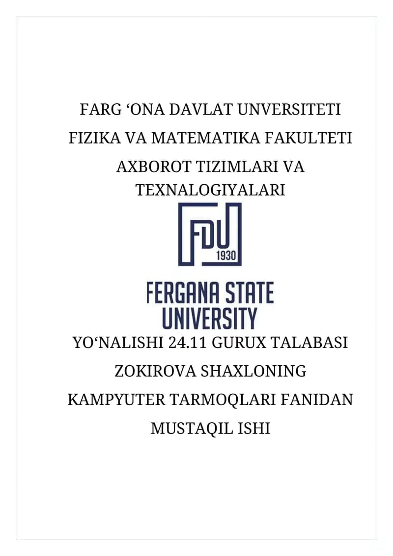Wi-fi, Bluetooth,tarmoq kabellari