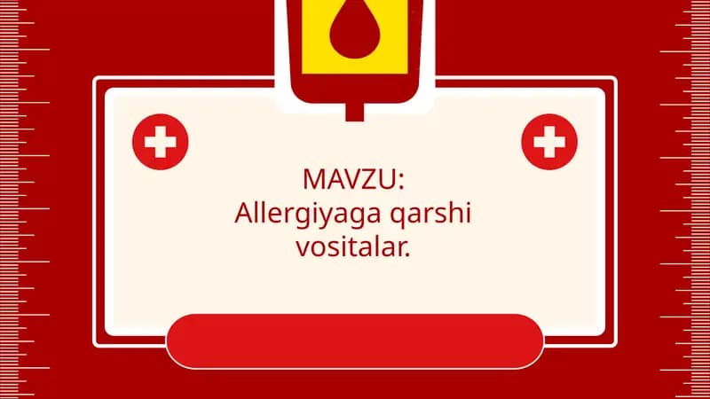 Allergiyaga qarshi vositalar