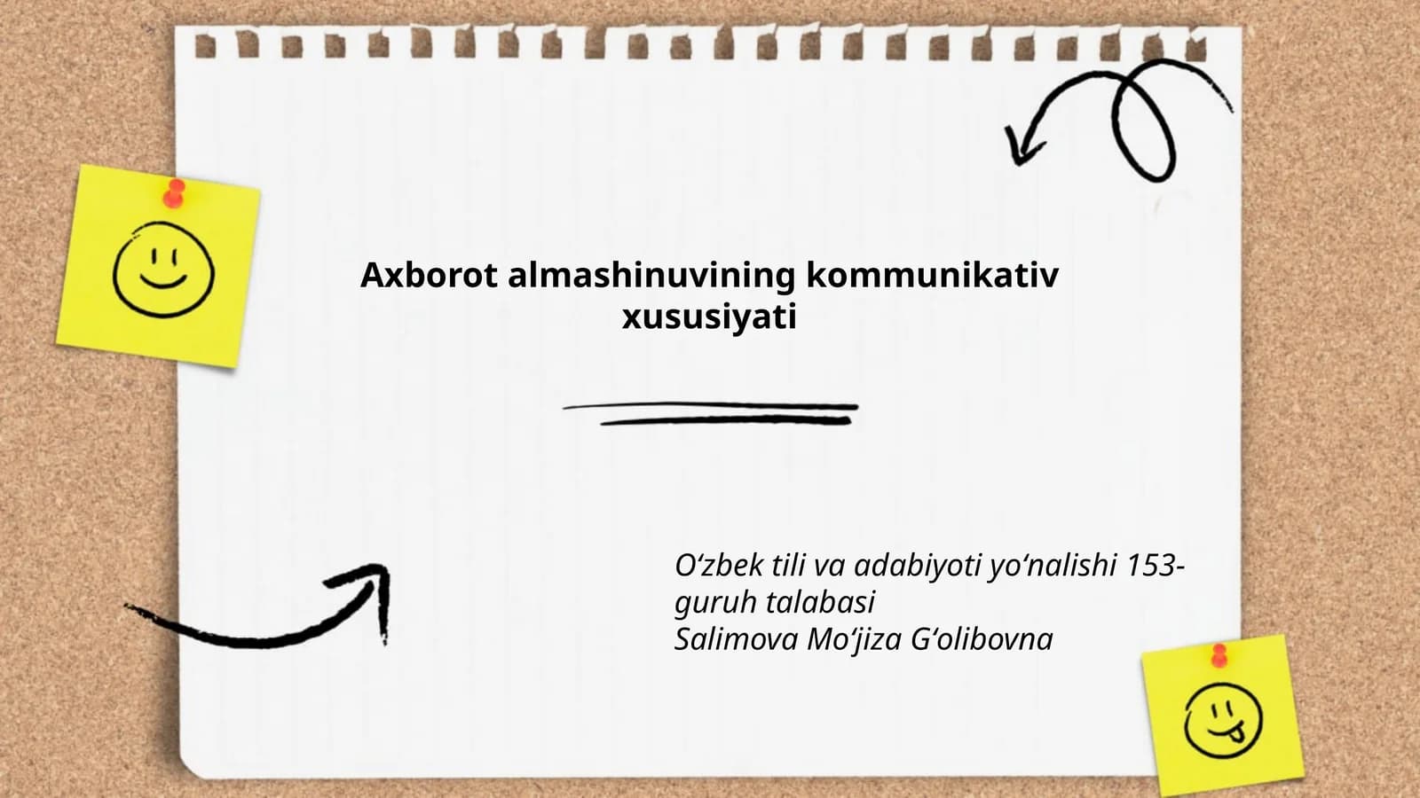 Axborot almashinuvining kommunikativ xususiyati