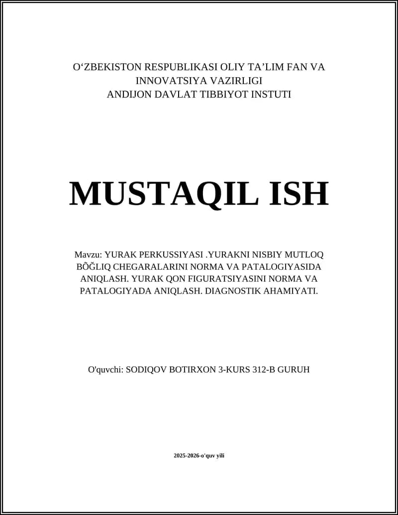 Yurak Perkussiyasi