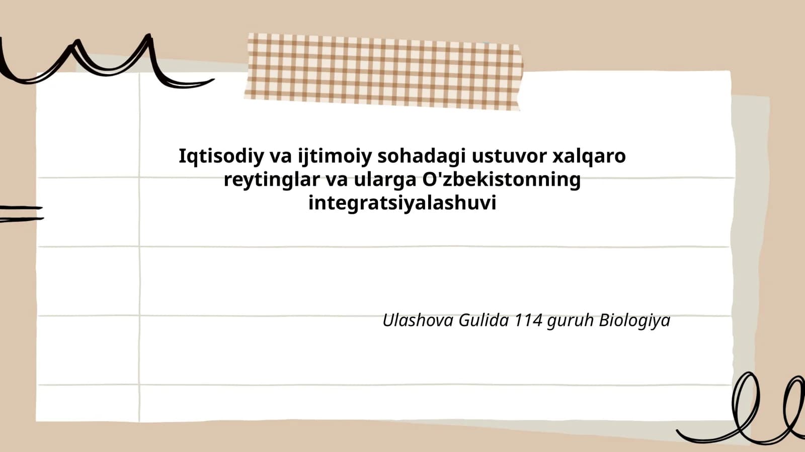 Reja: Biznes yuritish sharoitlari va xalqaro biznes‑reforma reytinglari (World Bank) va O'zbekistonning integratsiyalashuvi
