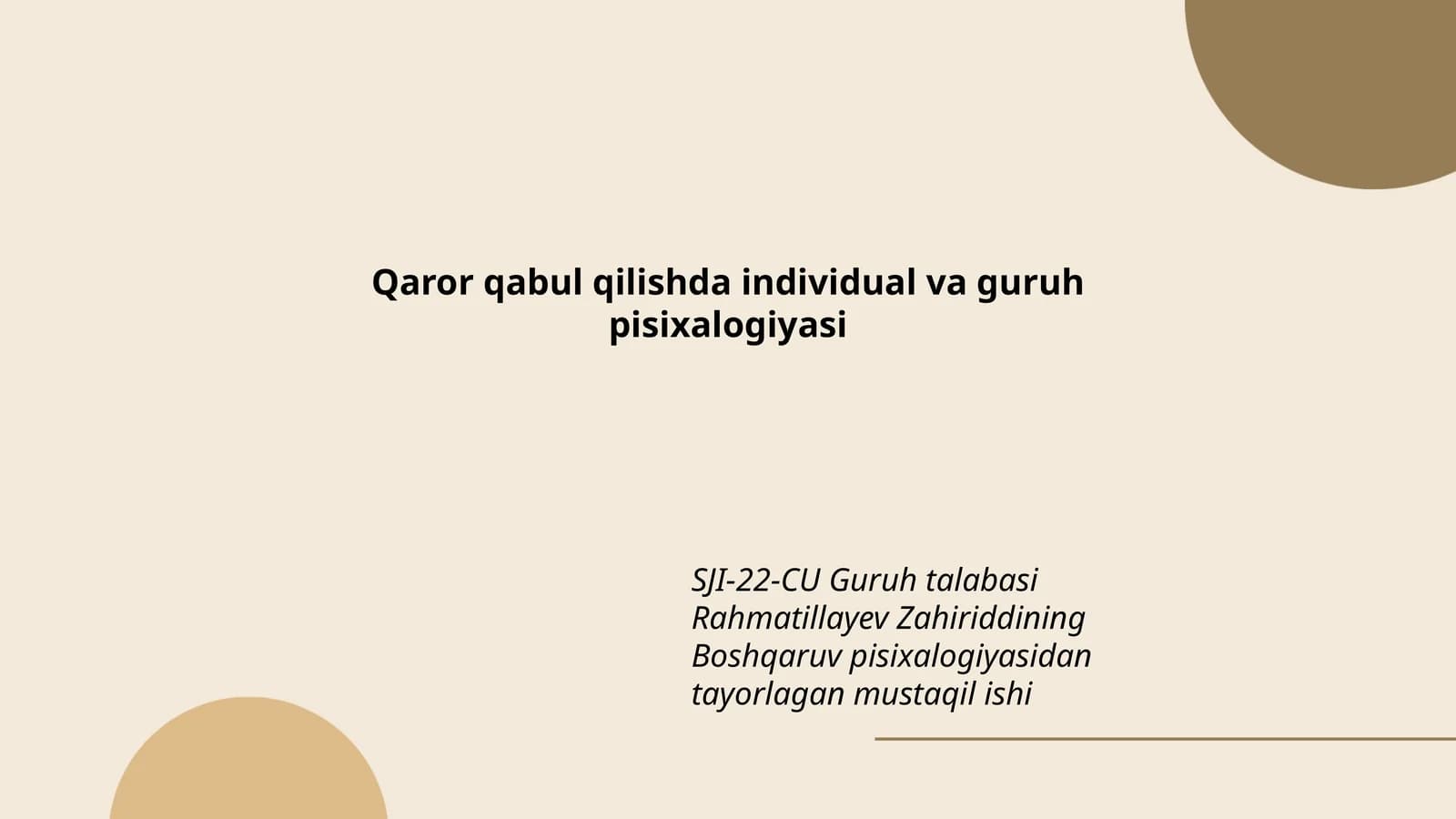 Boshqaruv pisixalogiyasi