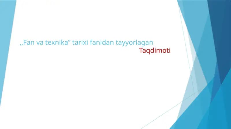 Fan va texnika