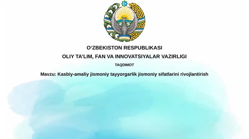 Professional-amaliy jismoniy tayyorgarlik