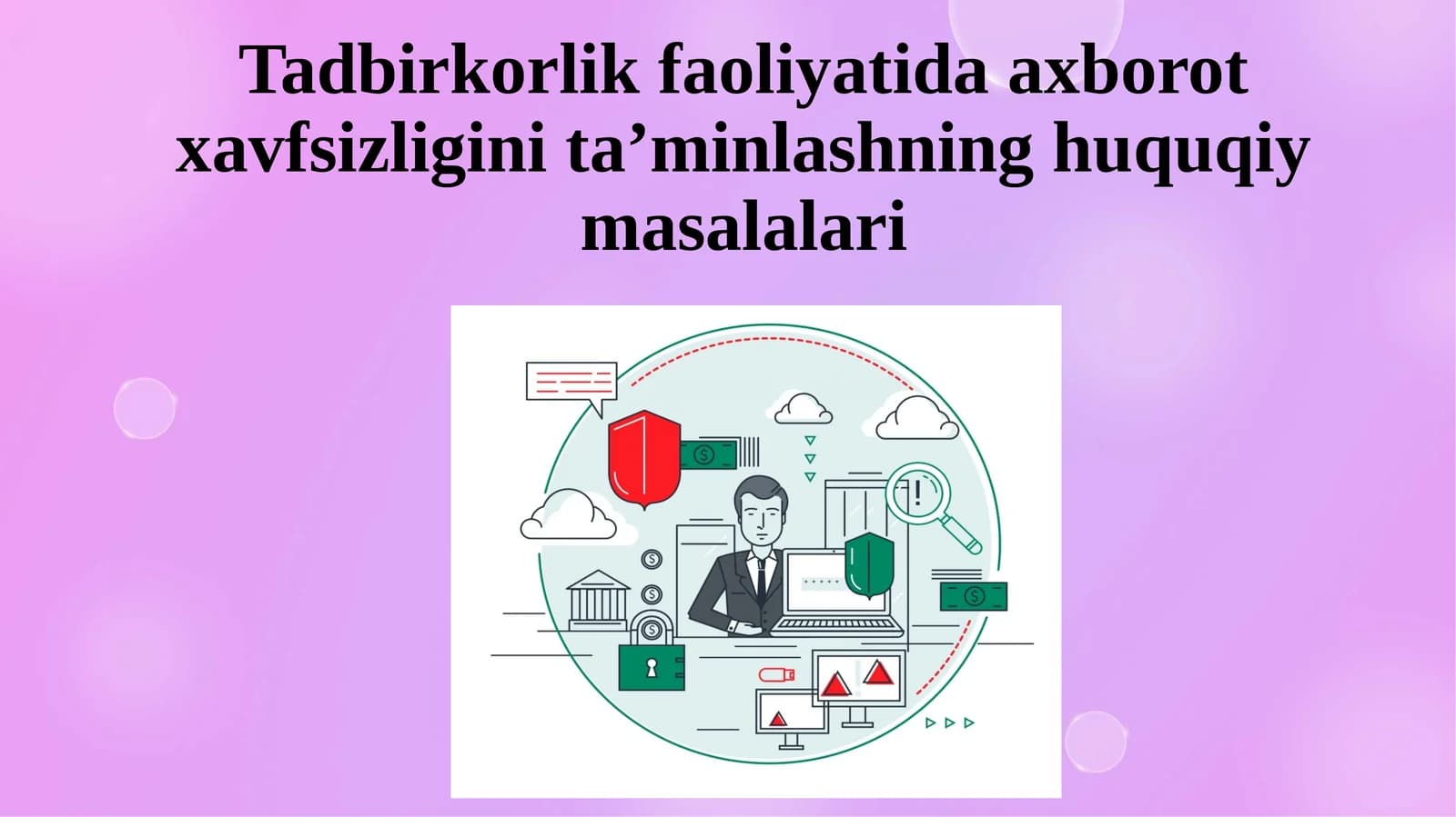 Tadbirkorlik faoliyati da axborot xavfsizligini ta’minlashning huquqiy masalalari