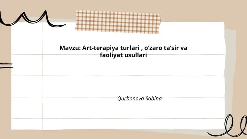 Rasm (vizual) art-terapiyasi
