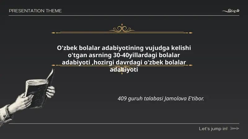 O'zbek bolalar adabiyoti