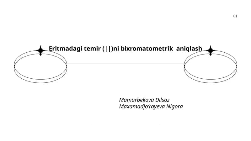 Eritmadagi temir (||)ni bixromatometrik aniqlash