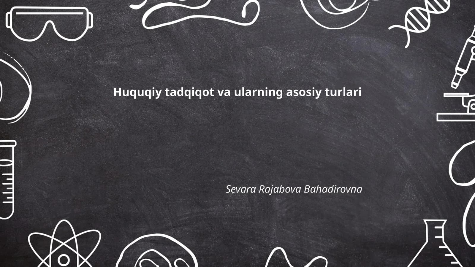 Huquqiy tadqiqot va ularning asosiy turlari