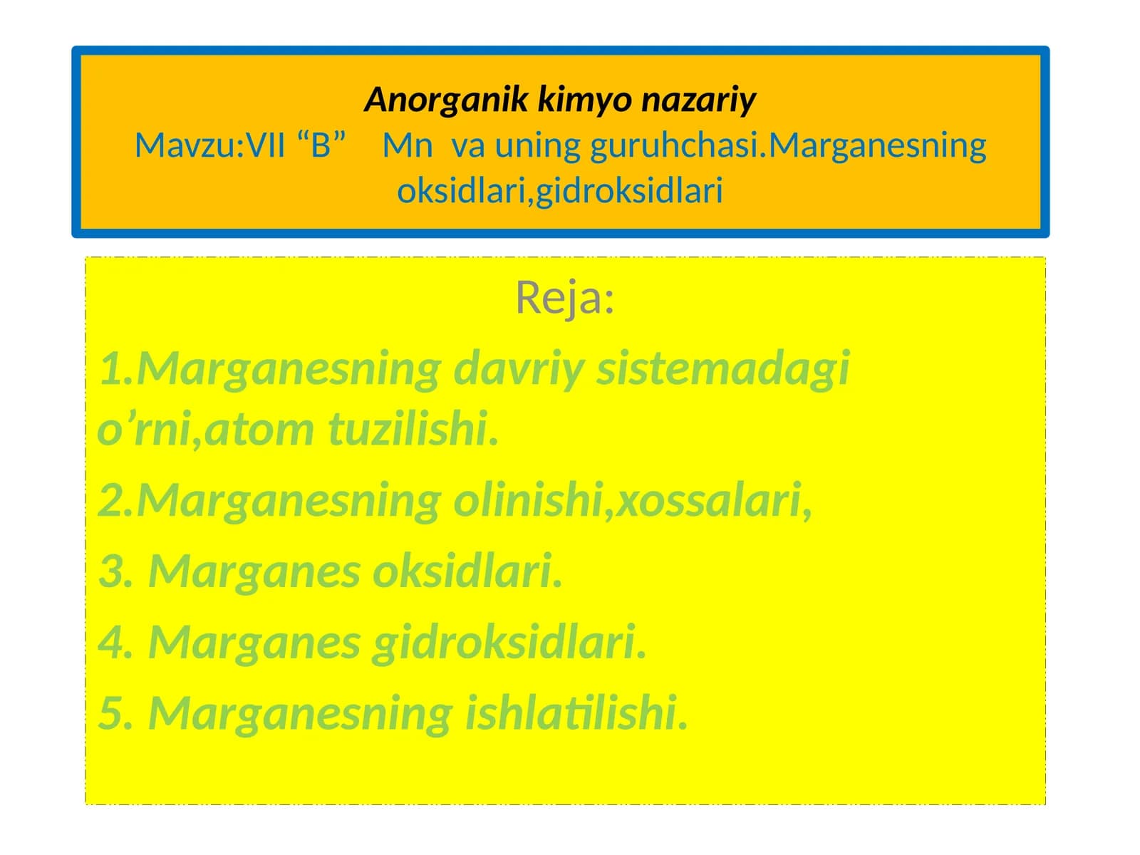 Anorganik kimyo nazariy