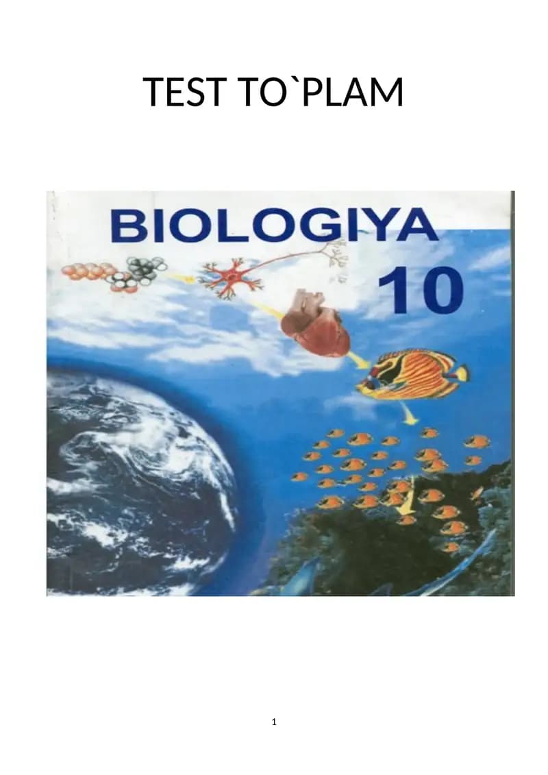 10-SINF biologiya test