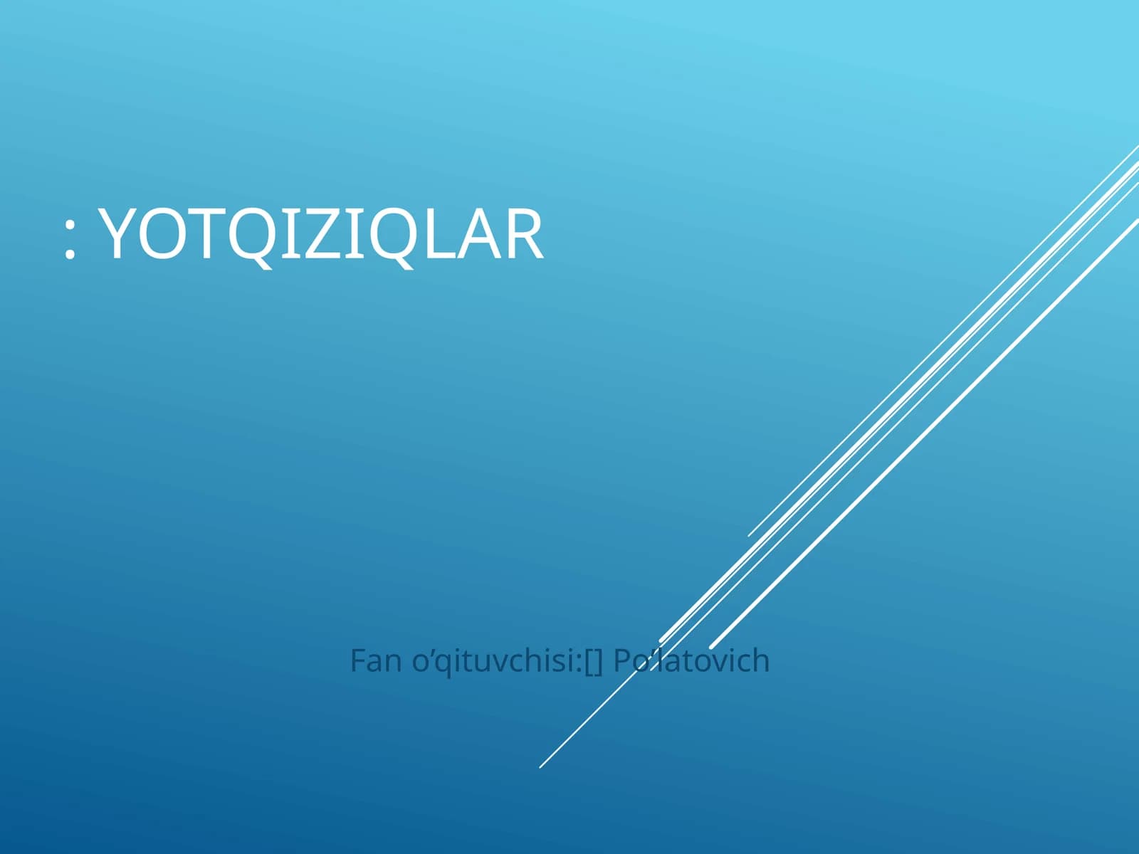 Yotqiziqlar
