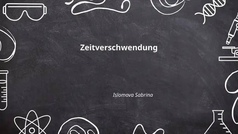 Zeitverschwendung